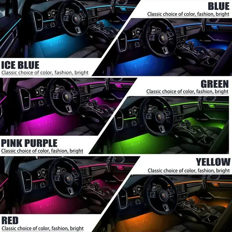 Vivid RGB Car Interior Lights for Mood