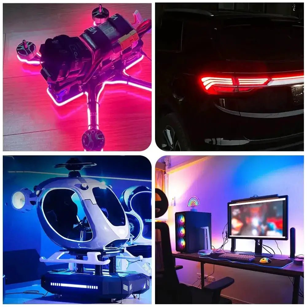 Vivid RGB LED Strip for Bedroom Ambience