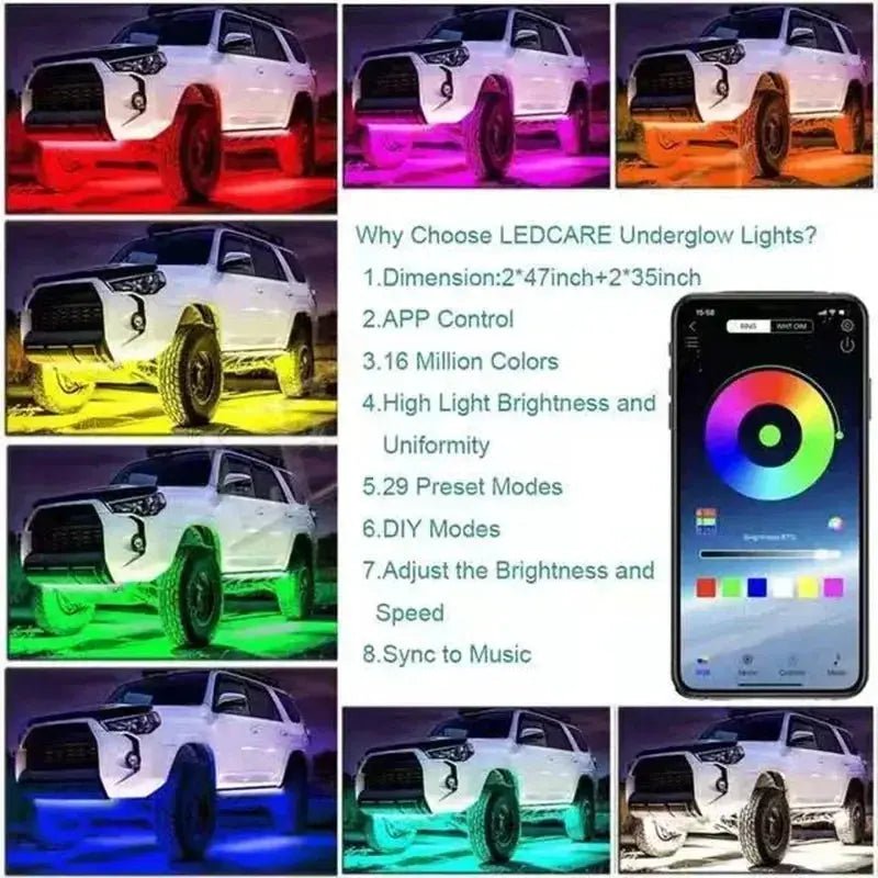 Vivid Underglow LED Kit for Car Owners