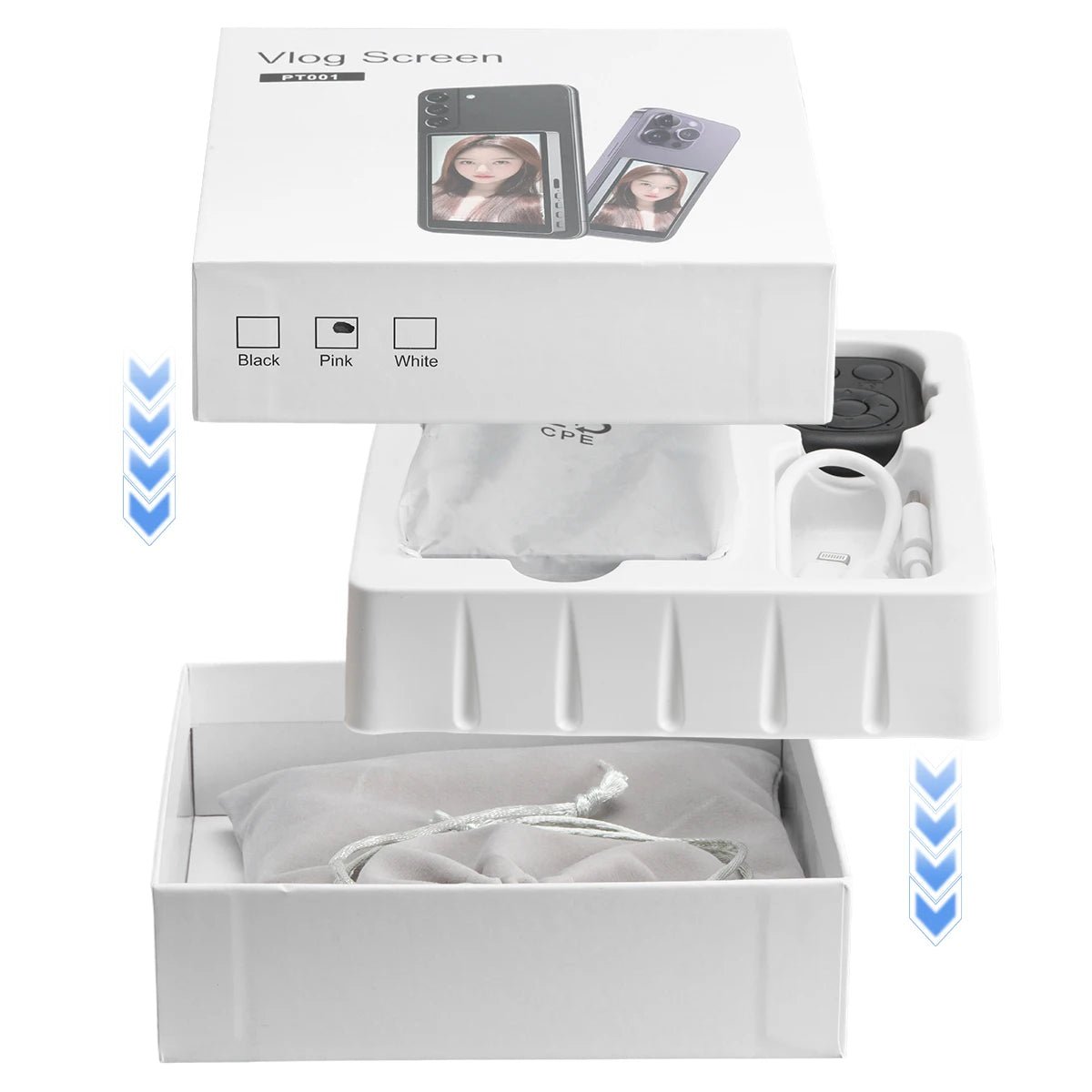 VlogMate Wireless Magnetic Selfie Monitor Screen - Phone Into Vlog Studio On Air