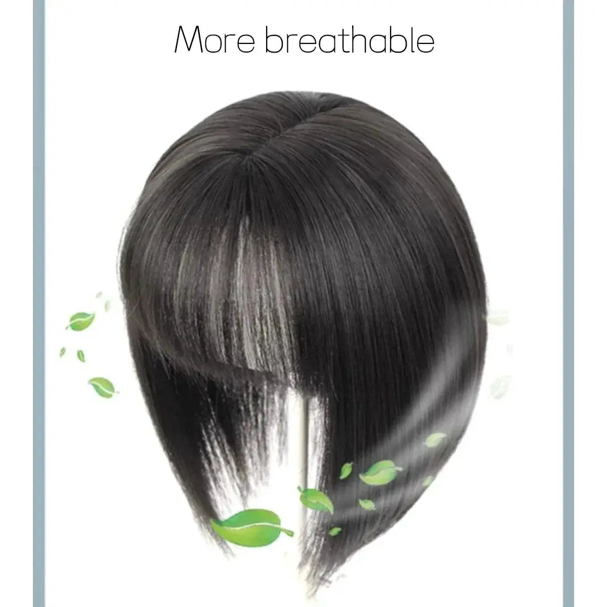 Volume Boosting Clip In Hair Topper With Bangs For Style