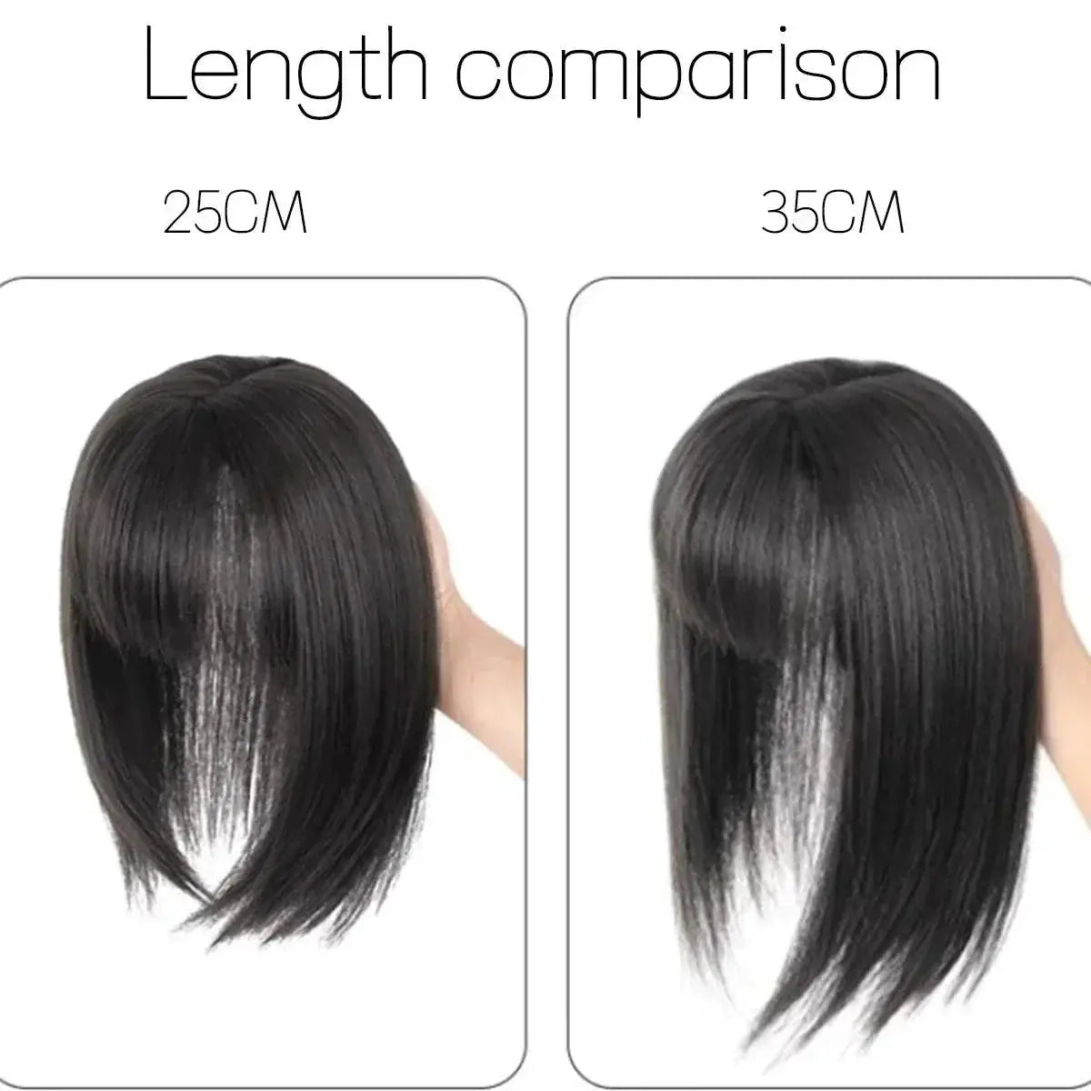 Volume Boosting Clip In Hair Topper With Bangs For Style
