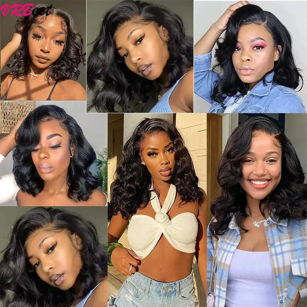Vrbest Bob Wig Body Wave Lace Closure Effortless Style