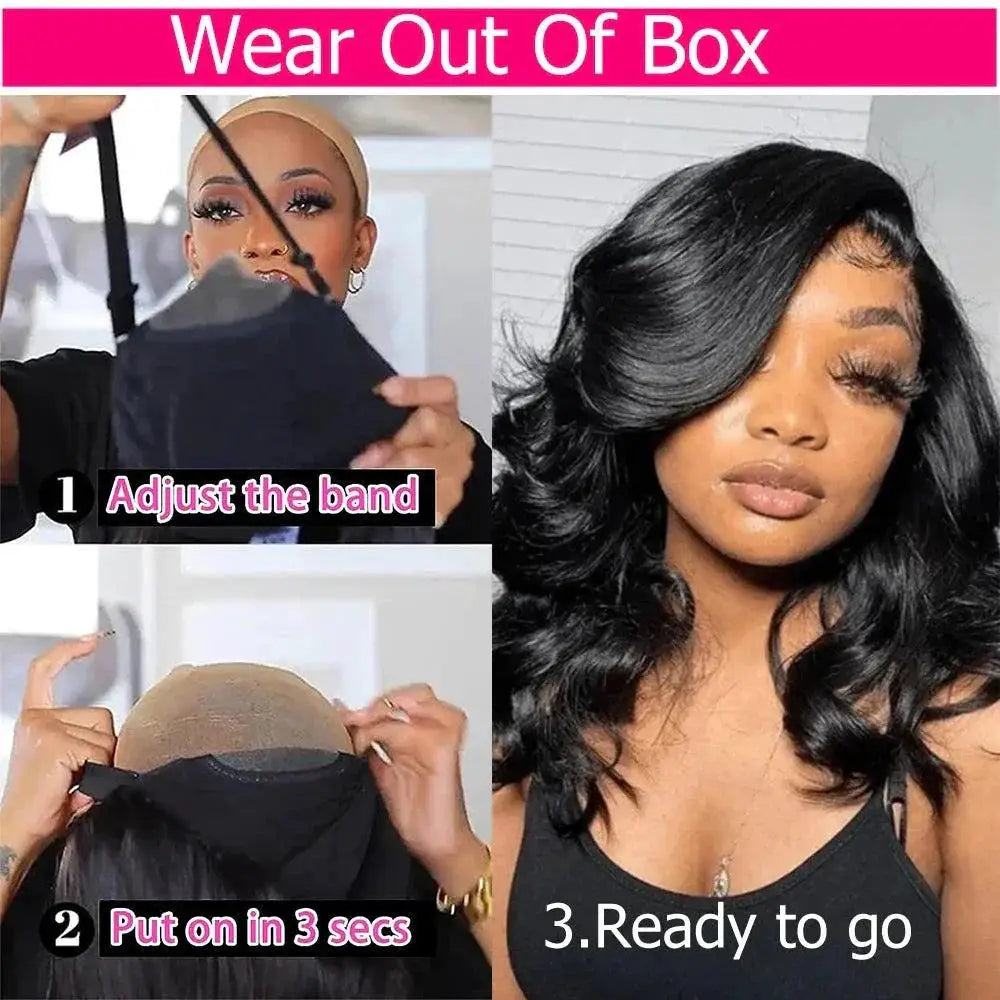Vrbest Bob Wig Body Wave Lace Closure Effortless Style