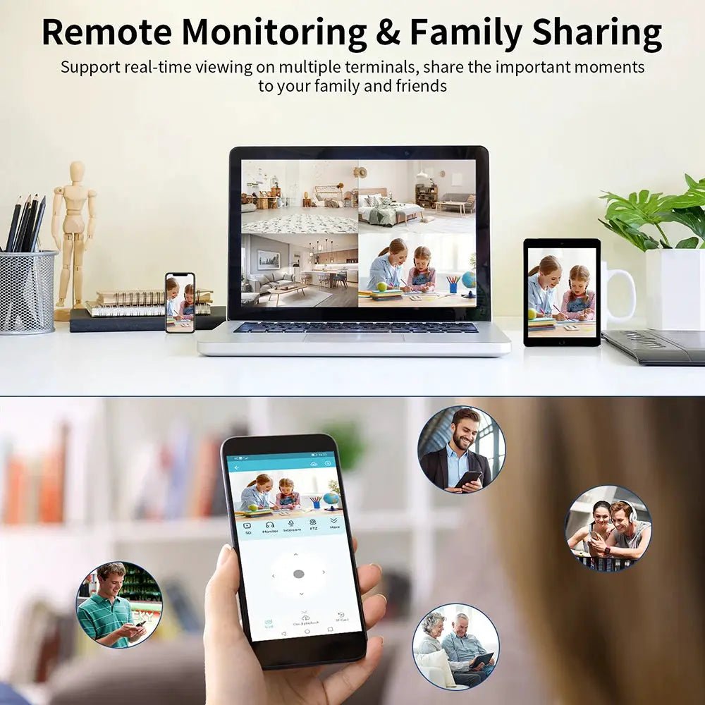 Vstarcam Indoor Security Camera 360 Coverage Night Vision 2 - Way Audio Alerts