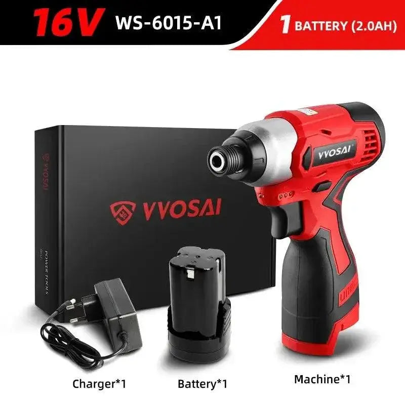 VVOSAI 16V Cordless Impact Driver 100Nm Torque For Home Use