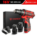 VVOSAI Mini Cordless Drill & Electric Screwdriver 12V 16V 20V