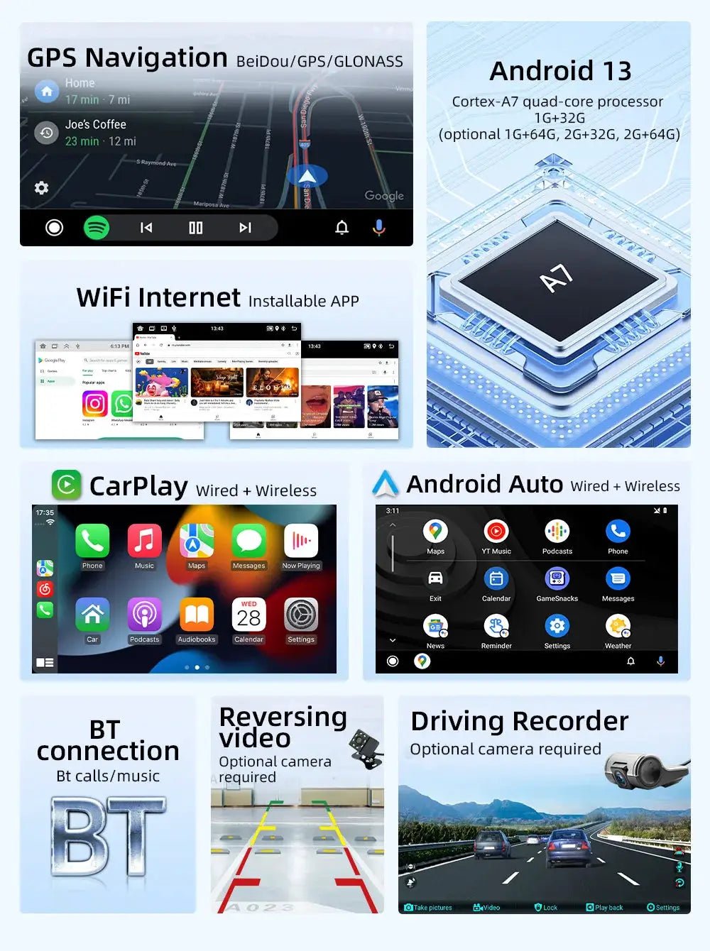 VW Car Stereo for CarPlay and Gps