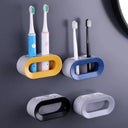 Wall-Mounted Electric Toothbrush Holder with Toothpaste Storage