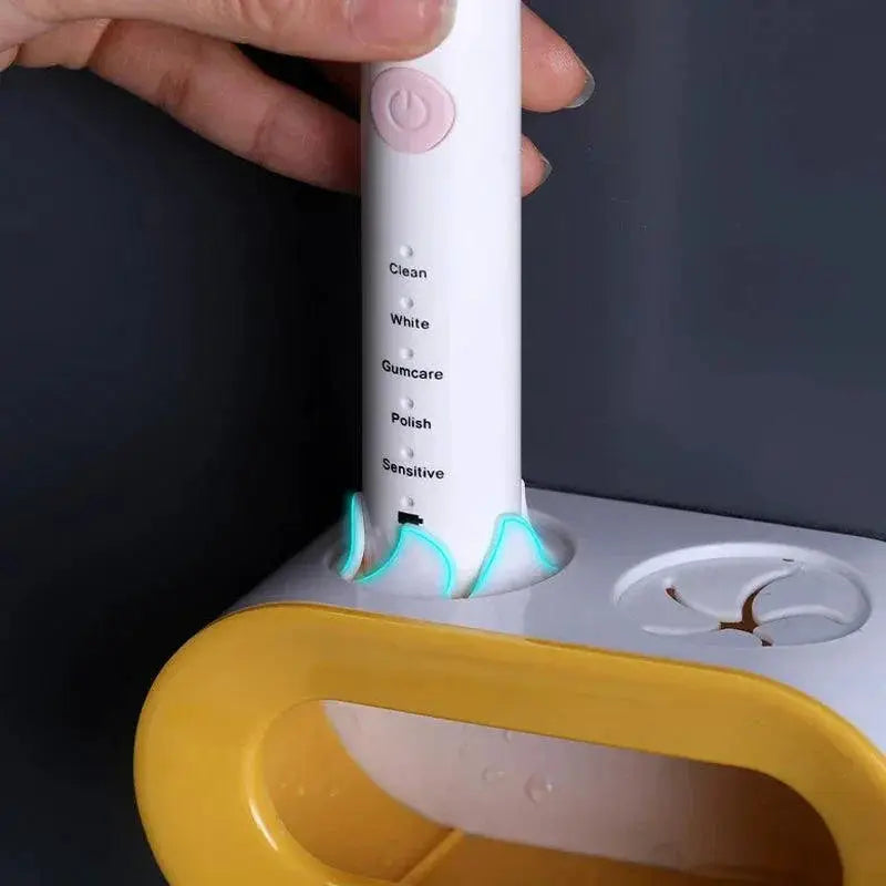 Wall Mounted Electric Toothbrush Holder Toothpaste Storage