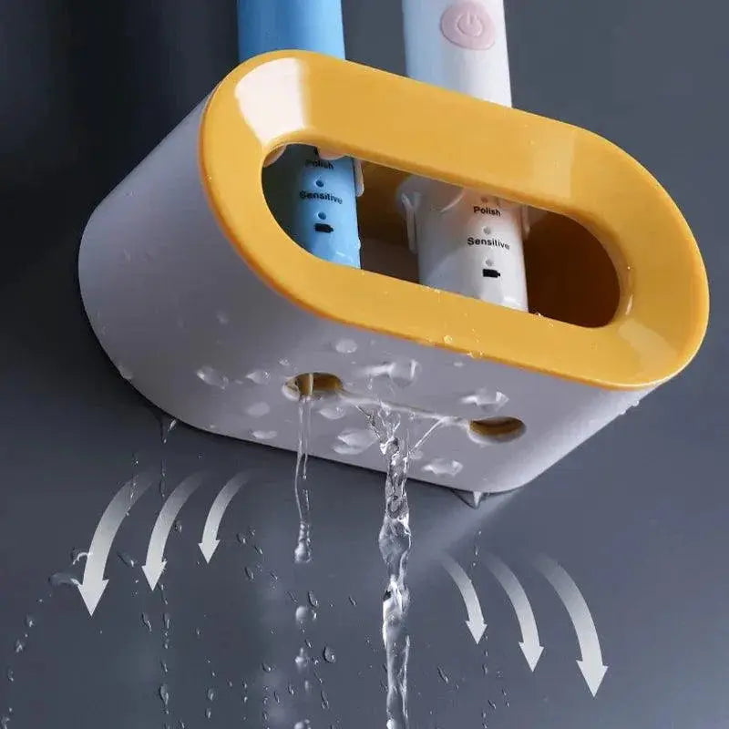 Wall Mounted Electric Toothbrush Holder Toothpaste Storage