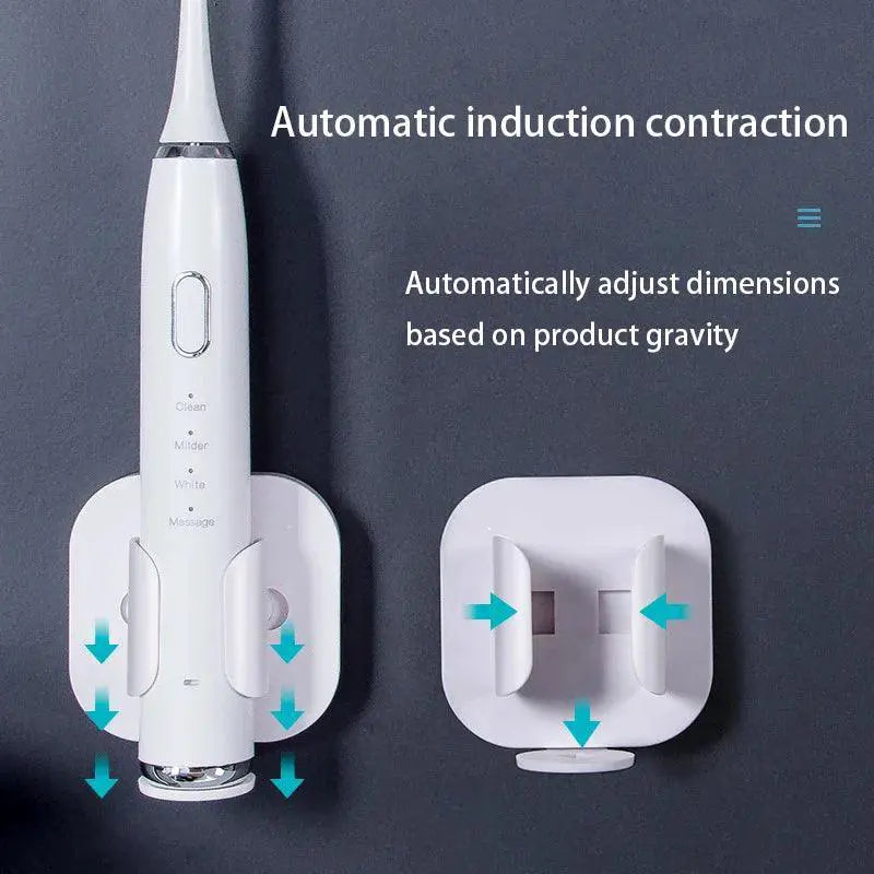 Wall Mounted Electric Toothbrush Organizer Space Saving Rack
