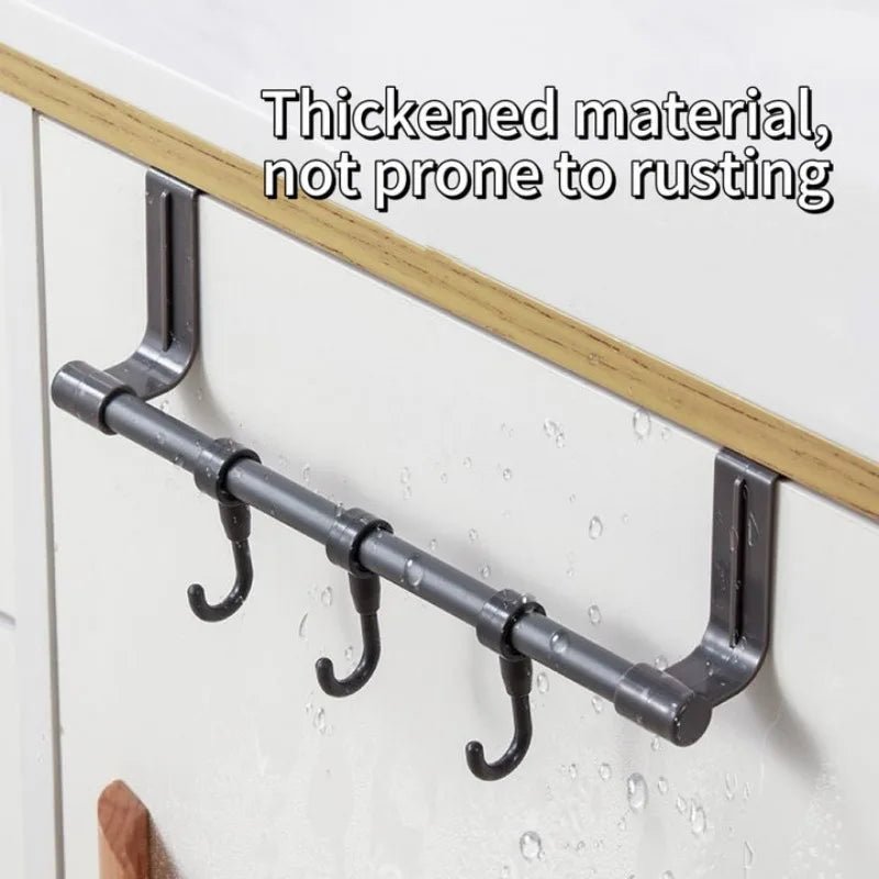 Wall Mounted Kitchen Cabinet Towel Rack No Drilling Dishcloth Holder