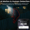 AI Alerts Outdoor Solar Camera for Homes