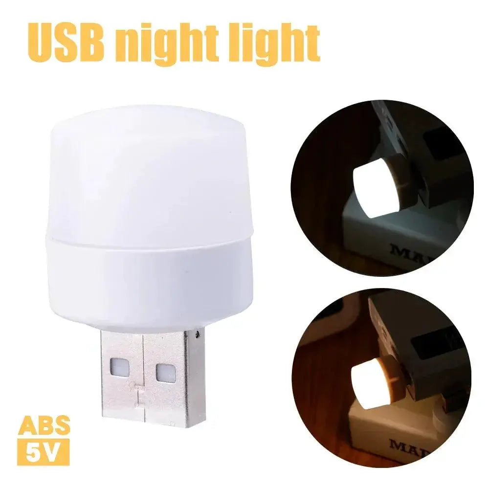 Warm White LED USB Night Light For Reading And Computer Use