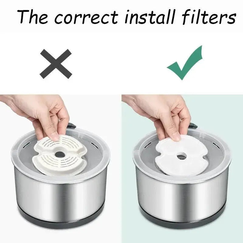 Water Fountain Carbon Filters for Cat Stainless Steel