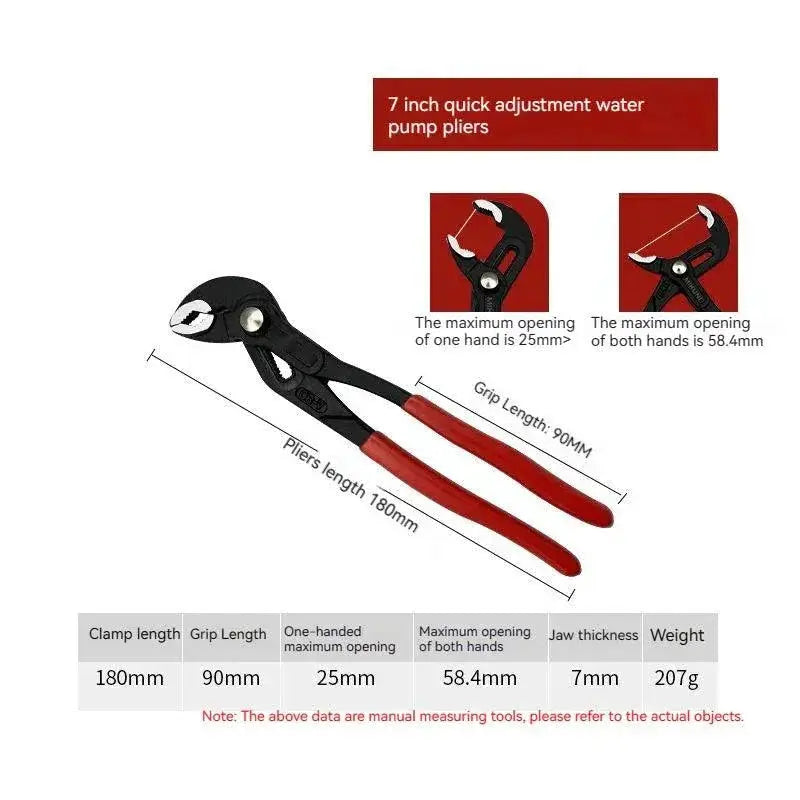 Water Pump Pliers Ultimate Universal Plumbing Tool
