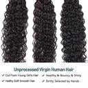 Water Wave Curly Deep Brazilian Hair Bundles Luxury Grade