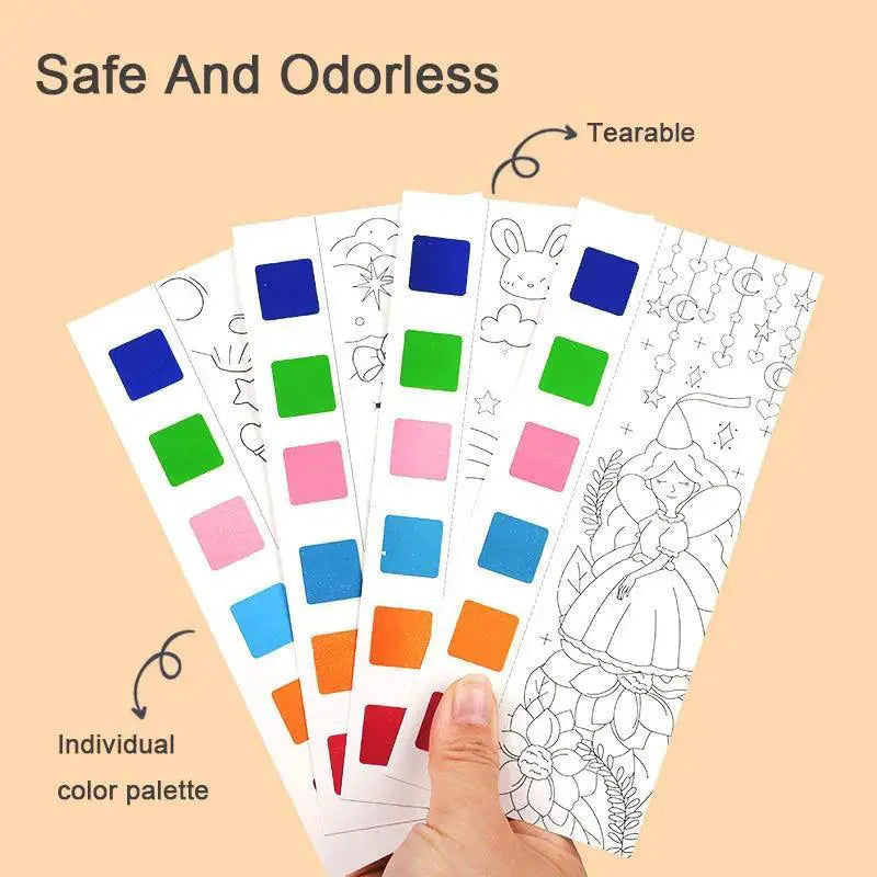 Watercolor Painting Book For Kids Creative Drawing Set Fun