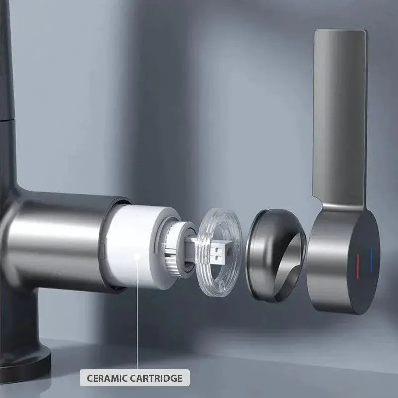 Digital Display Basin Faucet With LED Sensor - OurLum.com