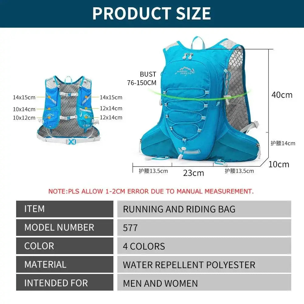 Waterproof 10L Bicycle Backpack For Hiking And Sports