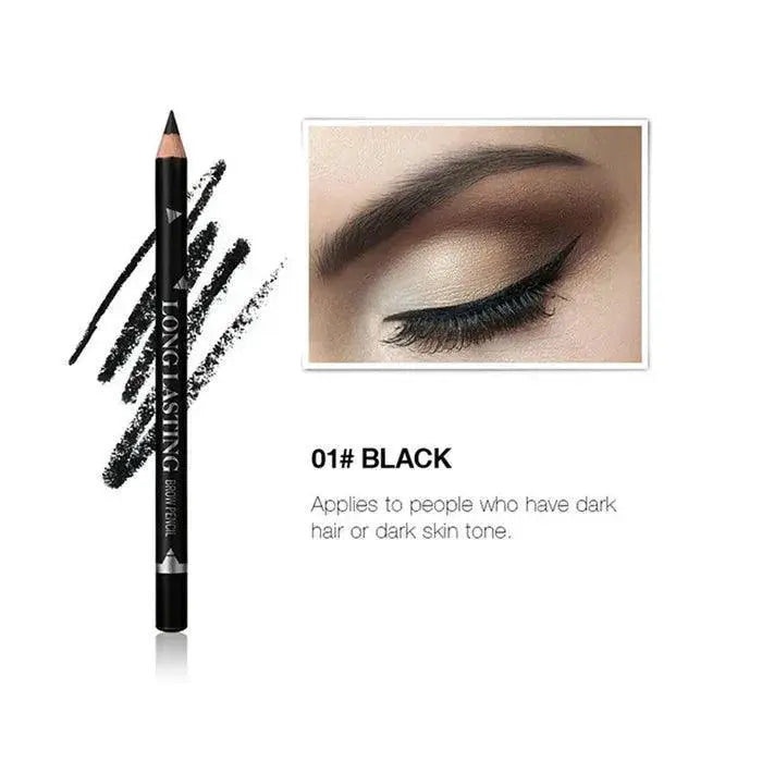 Waterproof Brow Definer Set Black Blonde Brown Long Lasting