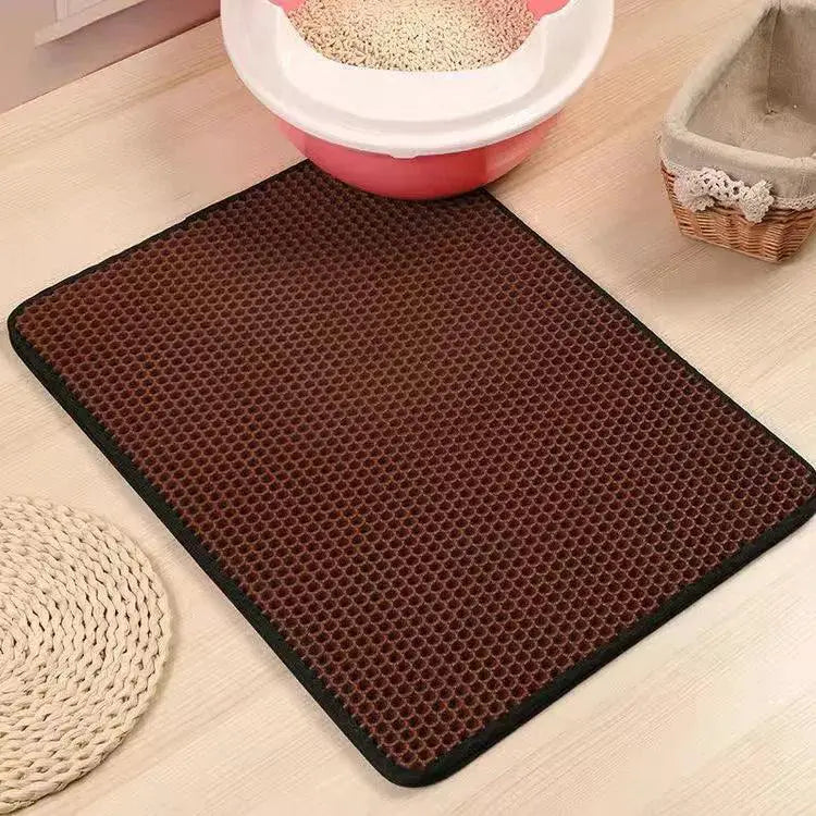 Waterproof Cat Litter Mat Keeps Floors Clean And Happy