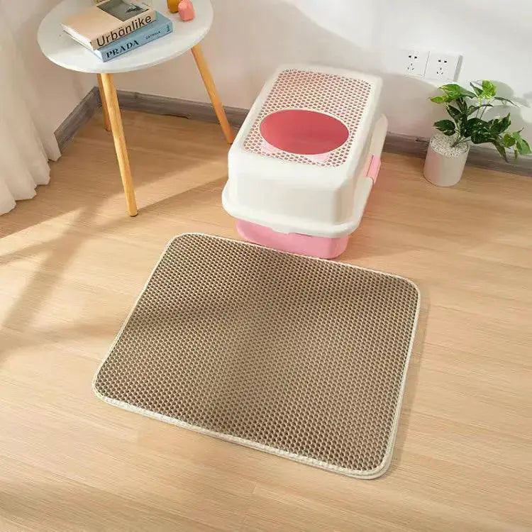 Waterproof Cat Litter Mat Keeps Floors Clean And Happy