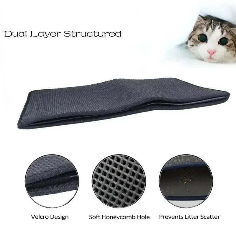 Waterproof EVA Cat Litter Mat Easy Clean Non Slip Edges