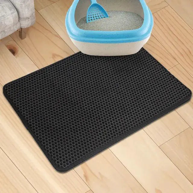 Waterproof Double Layer Cat Litter Mat Non Slip Washable