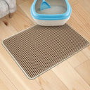 Waterproof Double Layer Cat Litter Mat Clean Non-slip Washable