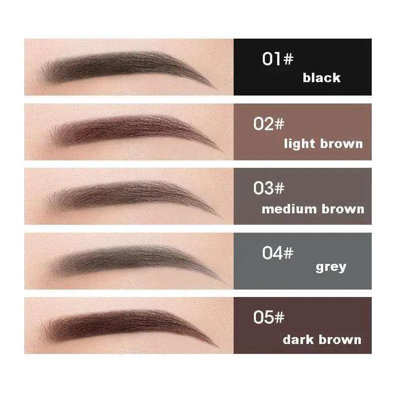 Waterproof Eyebrow Pencil Set Five Shades Long Lasting Kit