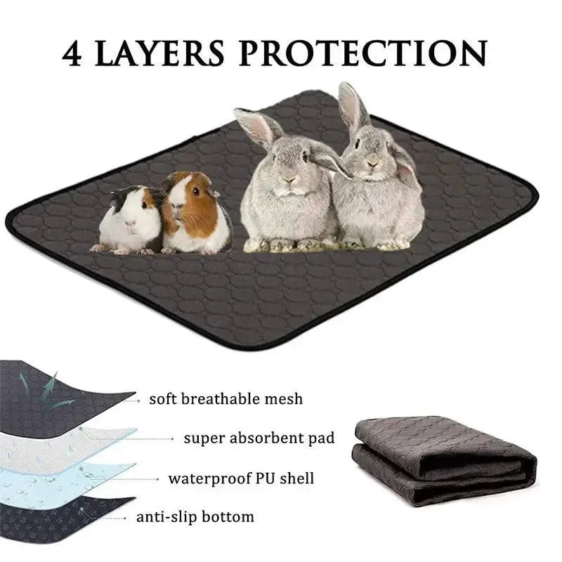 Waterproof Guinea Pig Cage Liner Mat Small Pet Pee Pad