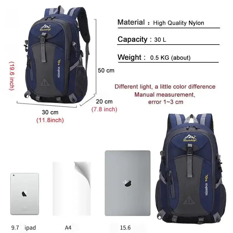 Waterproof Hiking Backpack Multi Functional Outdoor Bag