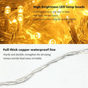 Waterproof LED Curtain String Lights for Festive Outdoor Decor