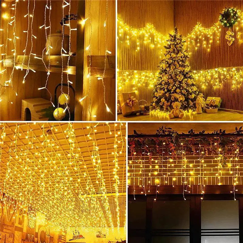 Waterproof LED Curtain Lights For Festive Outdoor Decor