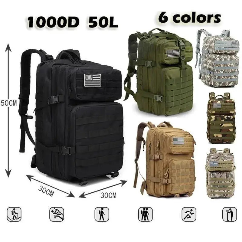 Waterproof Military Tactical Backpack for Outdoor Adventures