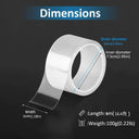 Waterproof Nano Tape Kitchen Bathroom Sealing Strip Adhesive