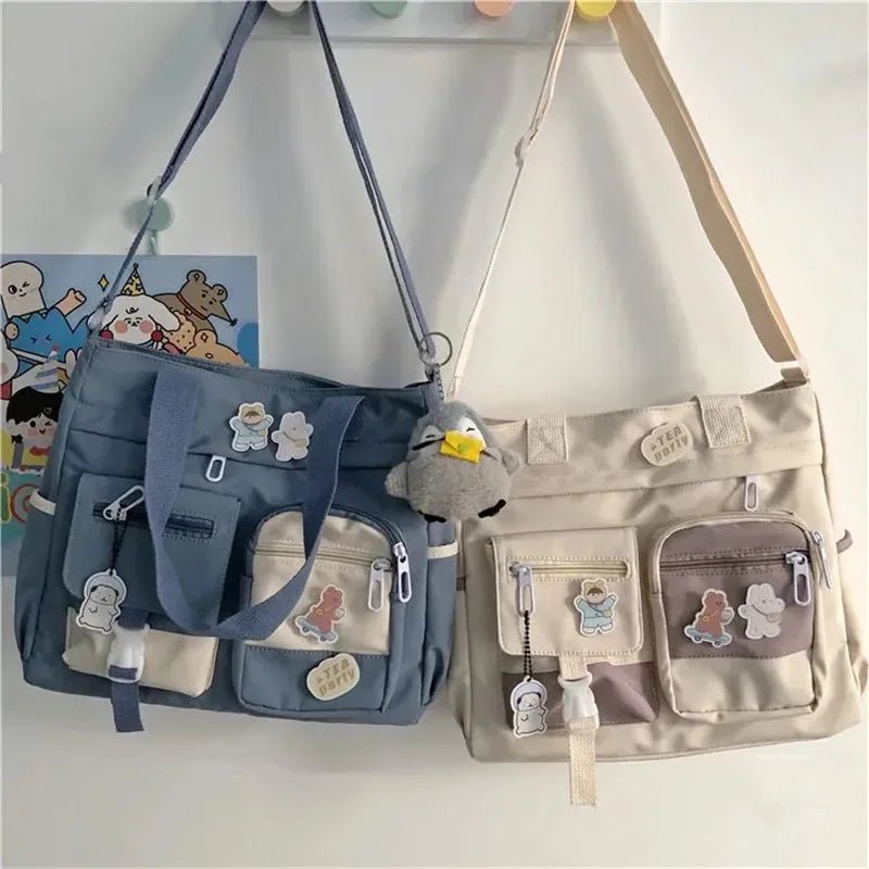 Waterproof Oxford Canvas Women Shoulder Bags Crossbody Tote Satchel Everyday Use