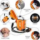 Waterproof Plasma Lighter for Outdoor Adventures Flame