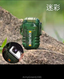 Waterproof Plasma Lighter for Outdoor Adventures Flame