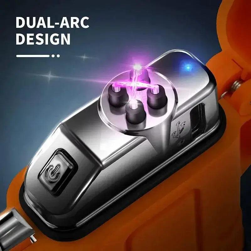Waterproof Plasma Lighter for Outdoor Adventures Flame