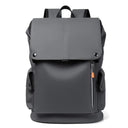 Waterproof PU Leather Laptop Backpack for Men with USB Charging