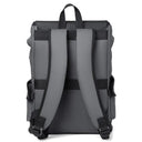 Waterproof PU Leather Laptop Backpack for Men with USB Charging
