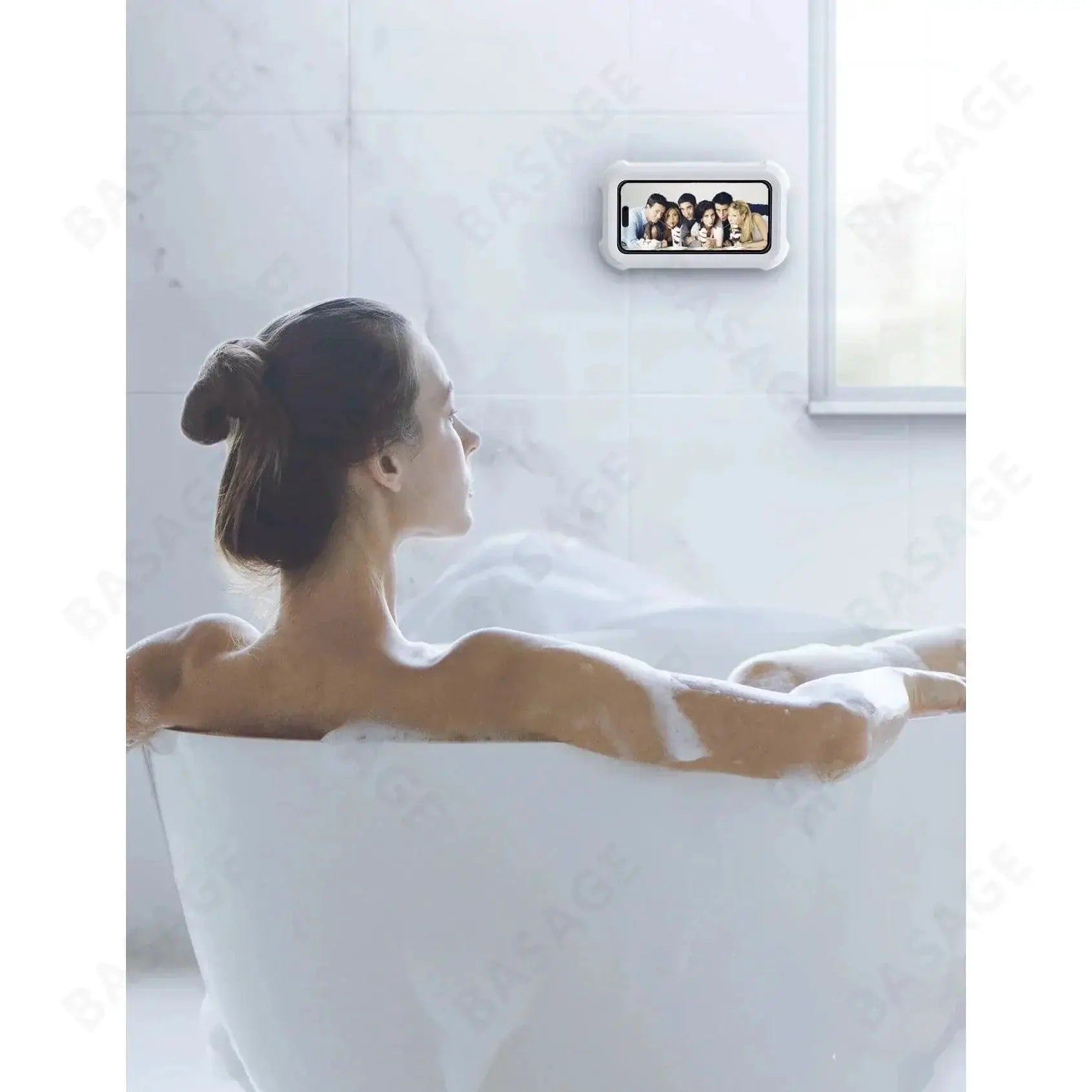 Waterproof Shower Phone Holder With 480 Degree Rotation