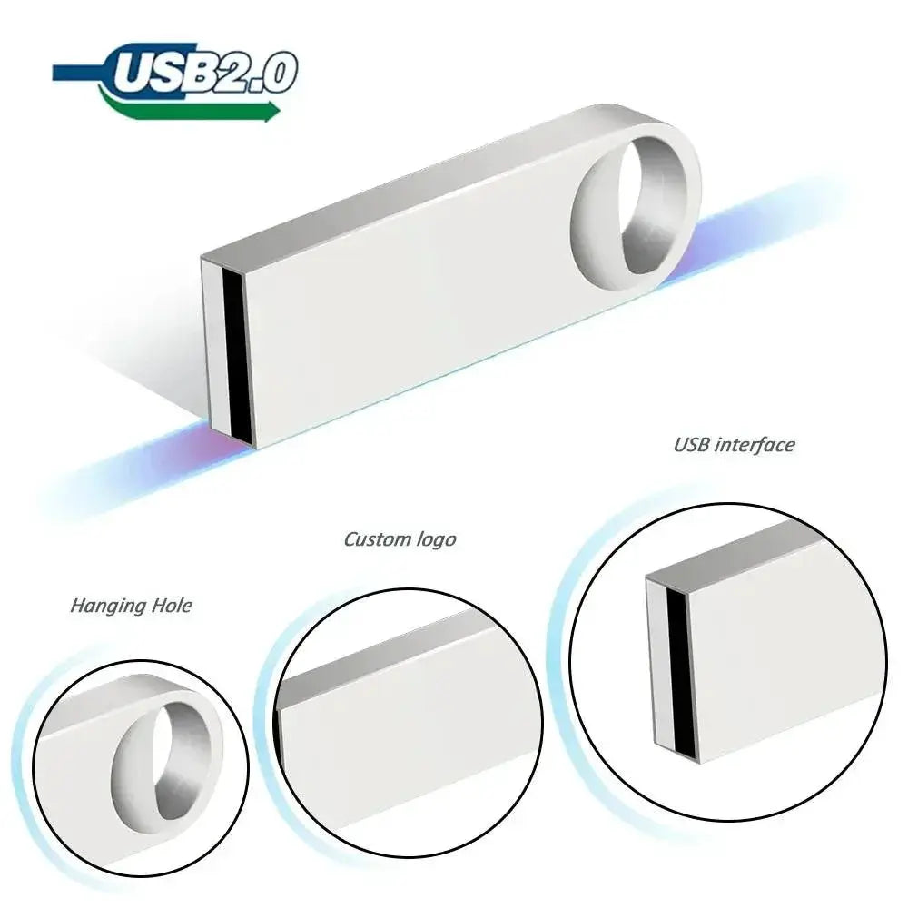 Waterproof USB Flash Drive Durable Metal Fast Data Transfer