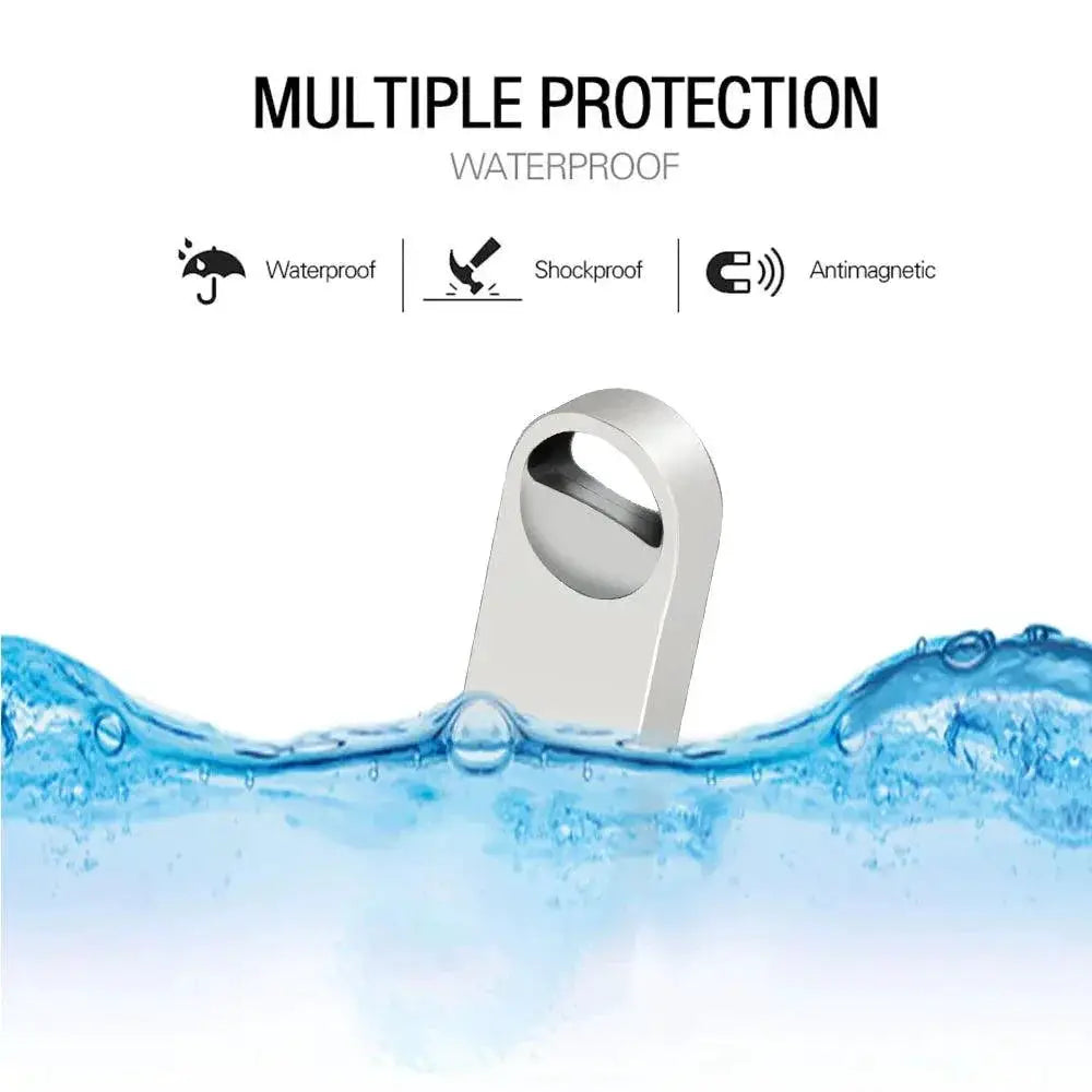 Waterproof USB Flash Drive Durable Metal Fast Data Transfer