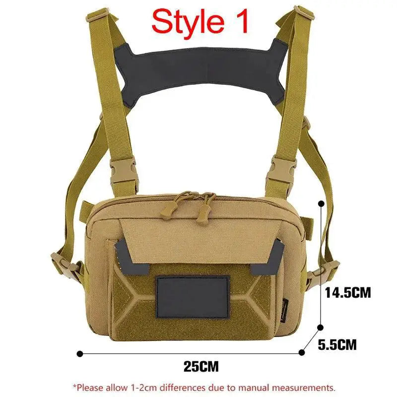 Waterproof Tactical Fishing Chest Bag for Camping Outdoors