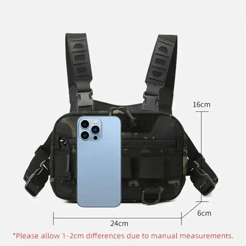Waterproof Tactical Fishing Chest Bag for Camping Outdoors