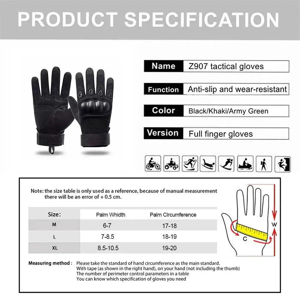 Waterproof Tactical Gloves for Outdoor Sports and Cycling